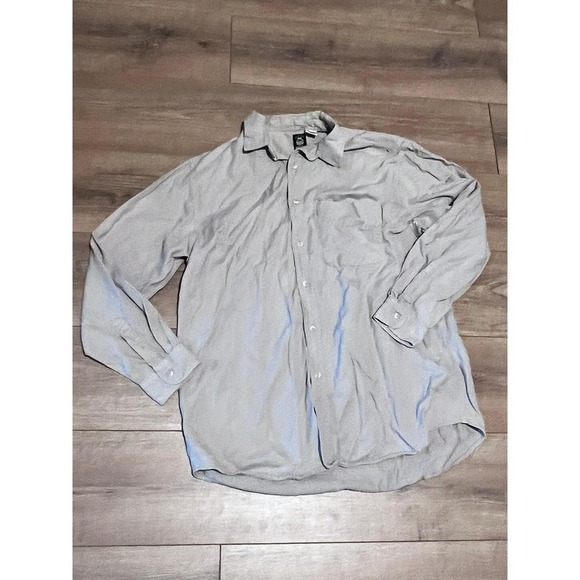 Mens Cream‎ Button Down Long Sleeve Size Medium - Picture 1 of 8
